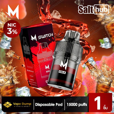M SWITCH 15K Disposable 15000 Puffs (Pod Juice - หัวน้ำยา)