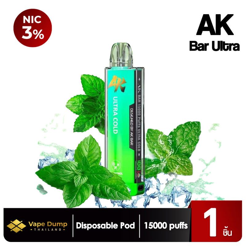 AK Bar Ultra Cold 15k Disposable Pod